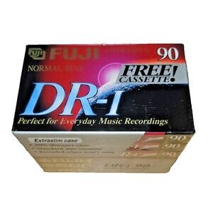Six Pack Fuji DR-I 90 Normal Bias Audio Cassette Tape NEW SEALED NFL football